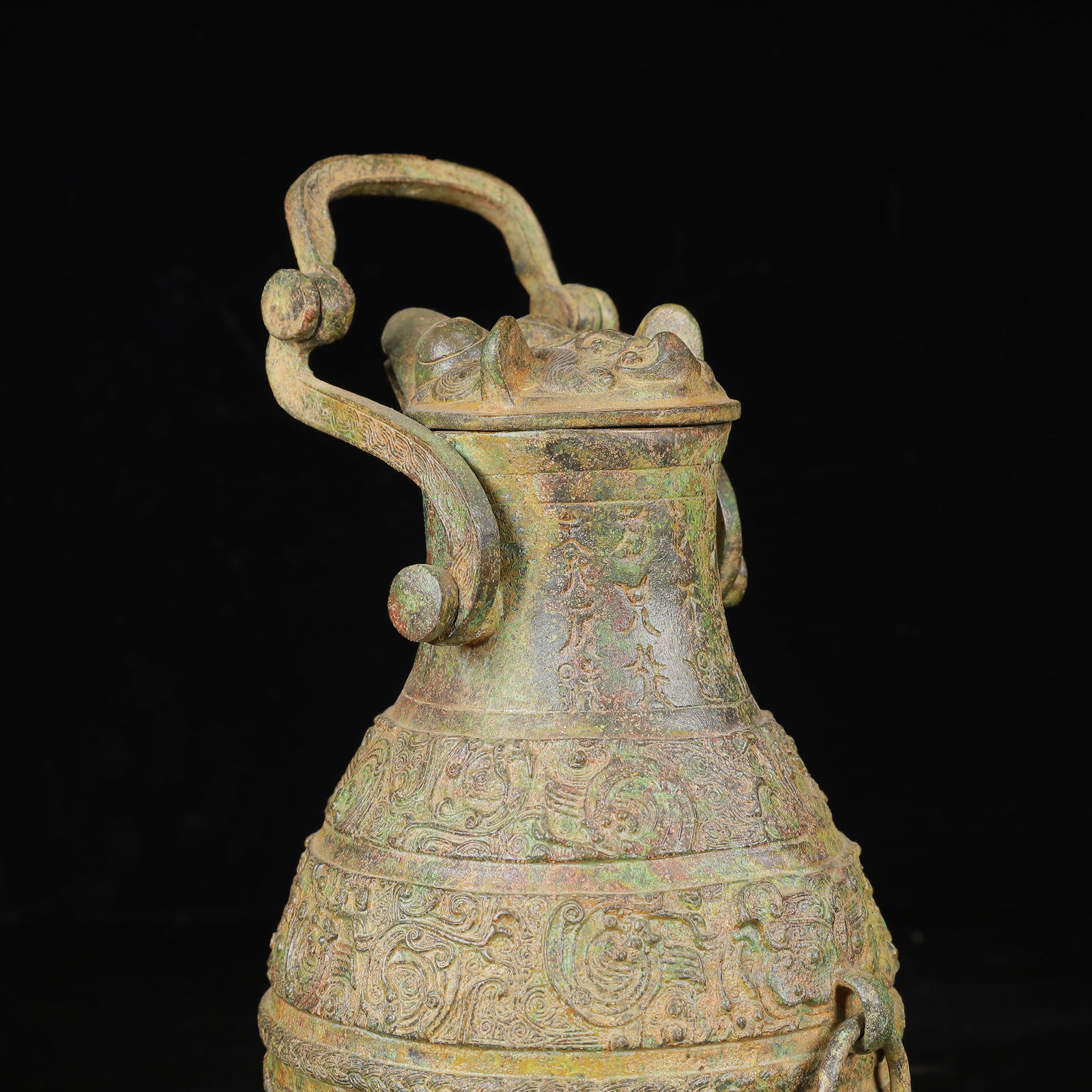 An Archaic Bronze Dragon Pattern Pot - 12