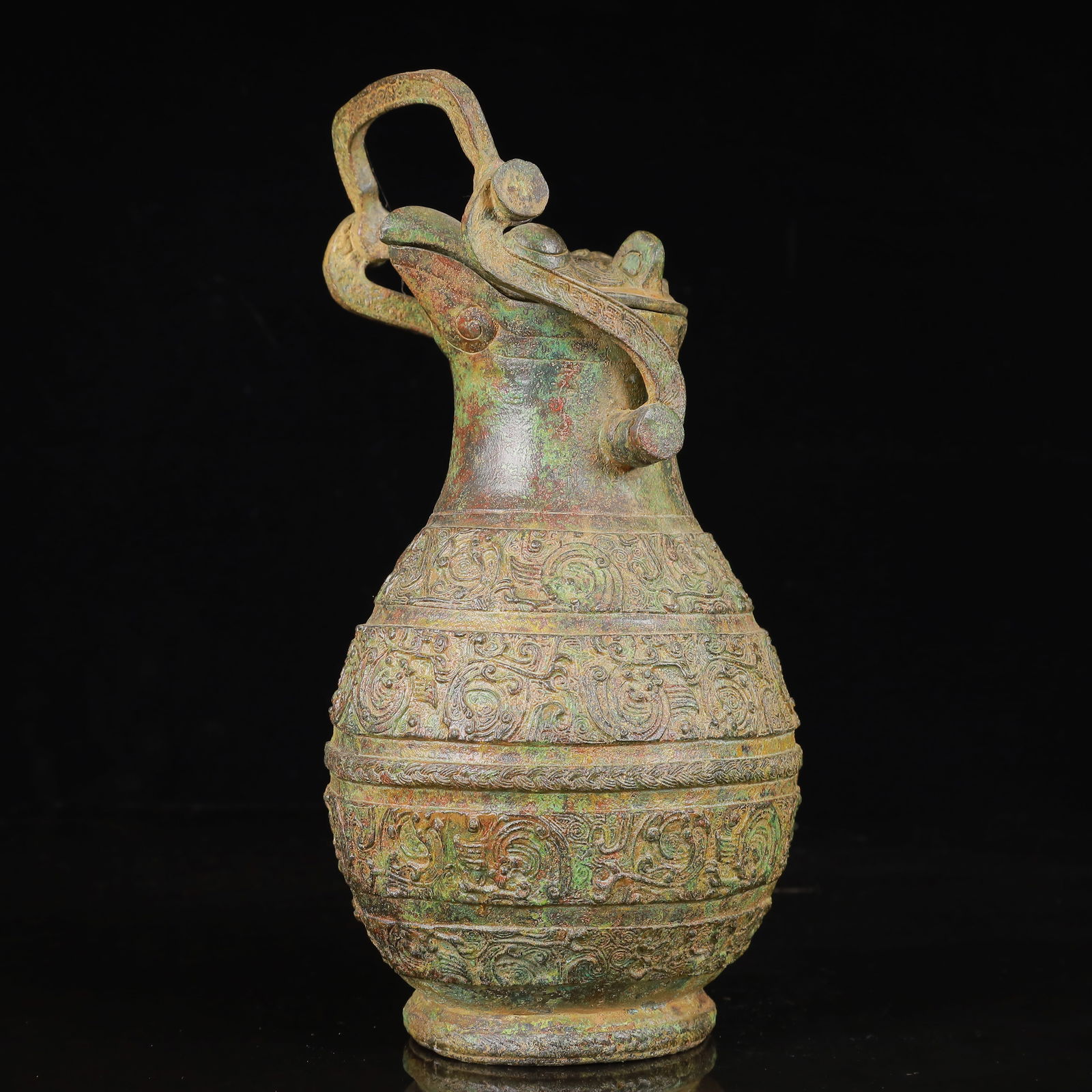 An Archaic Bronze Dragon Pattern Pot - 15