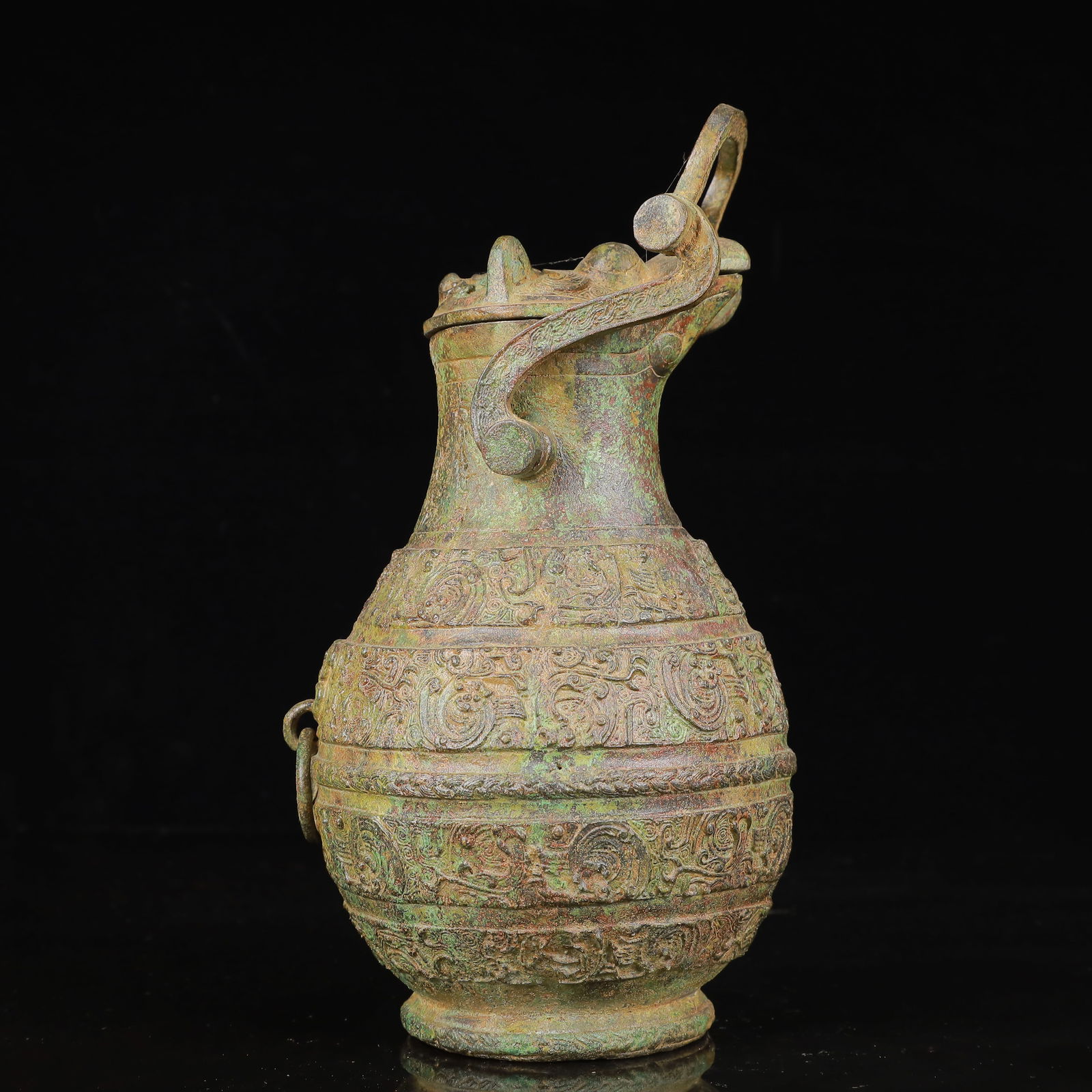 An Archaic Bronze Dragon Pattern Pot - 2