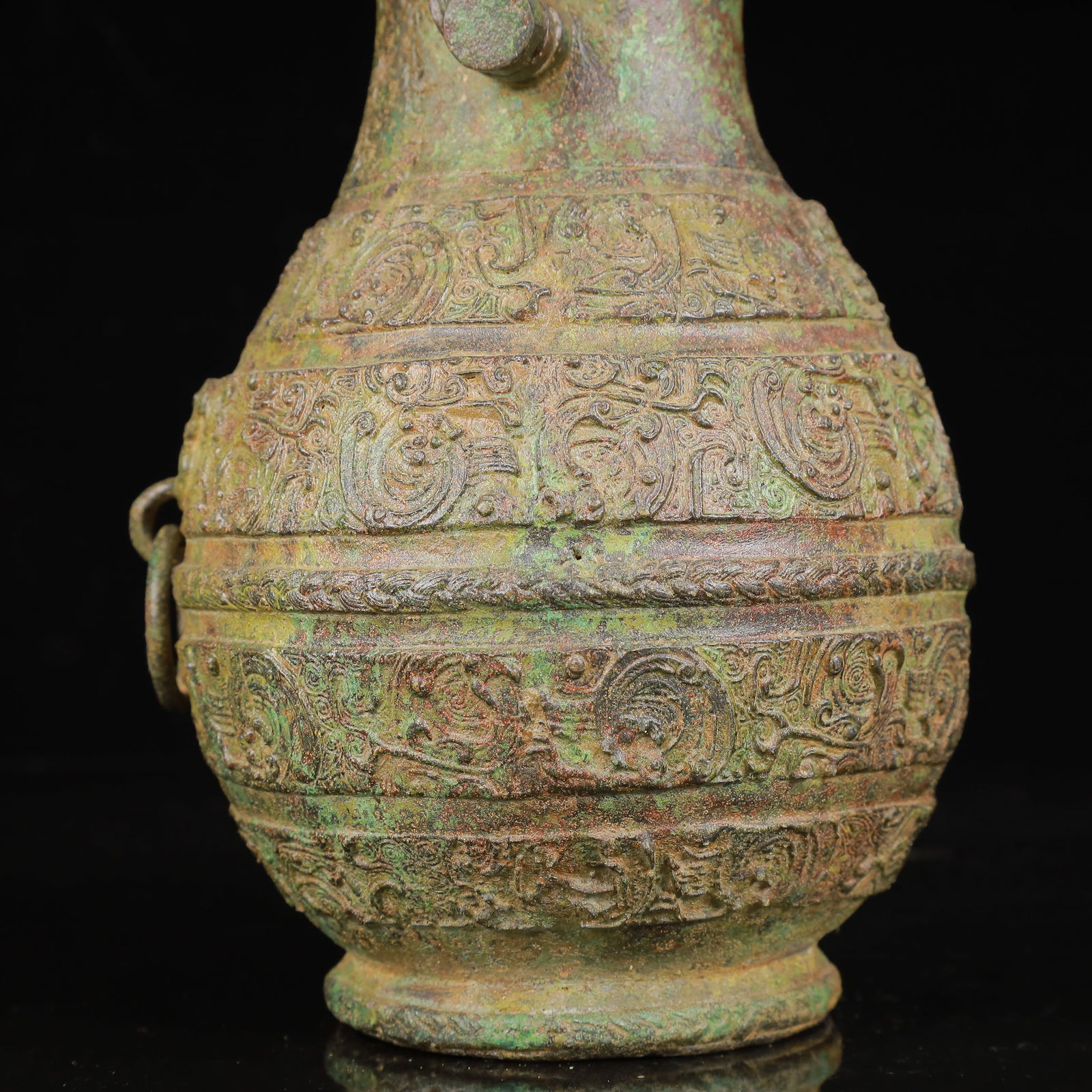 An Archaic Bronze Dragon Pattern Pot - 4