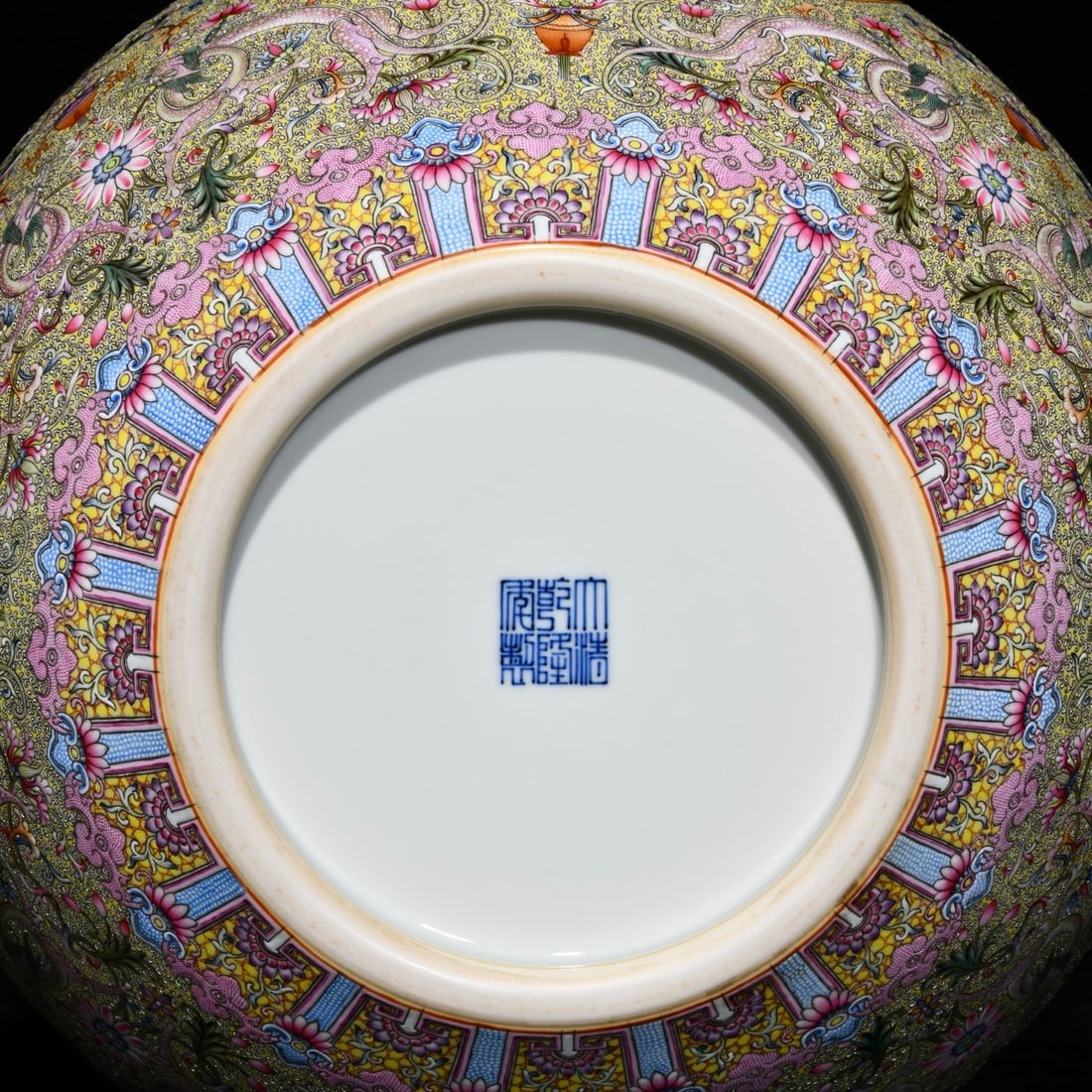 A Huge Enamel Landscape Pattern Vase - 9