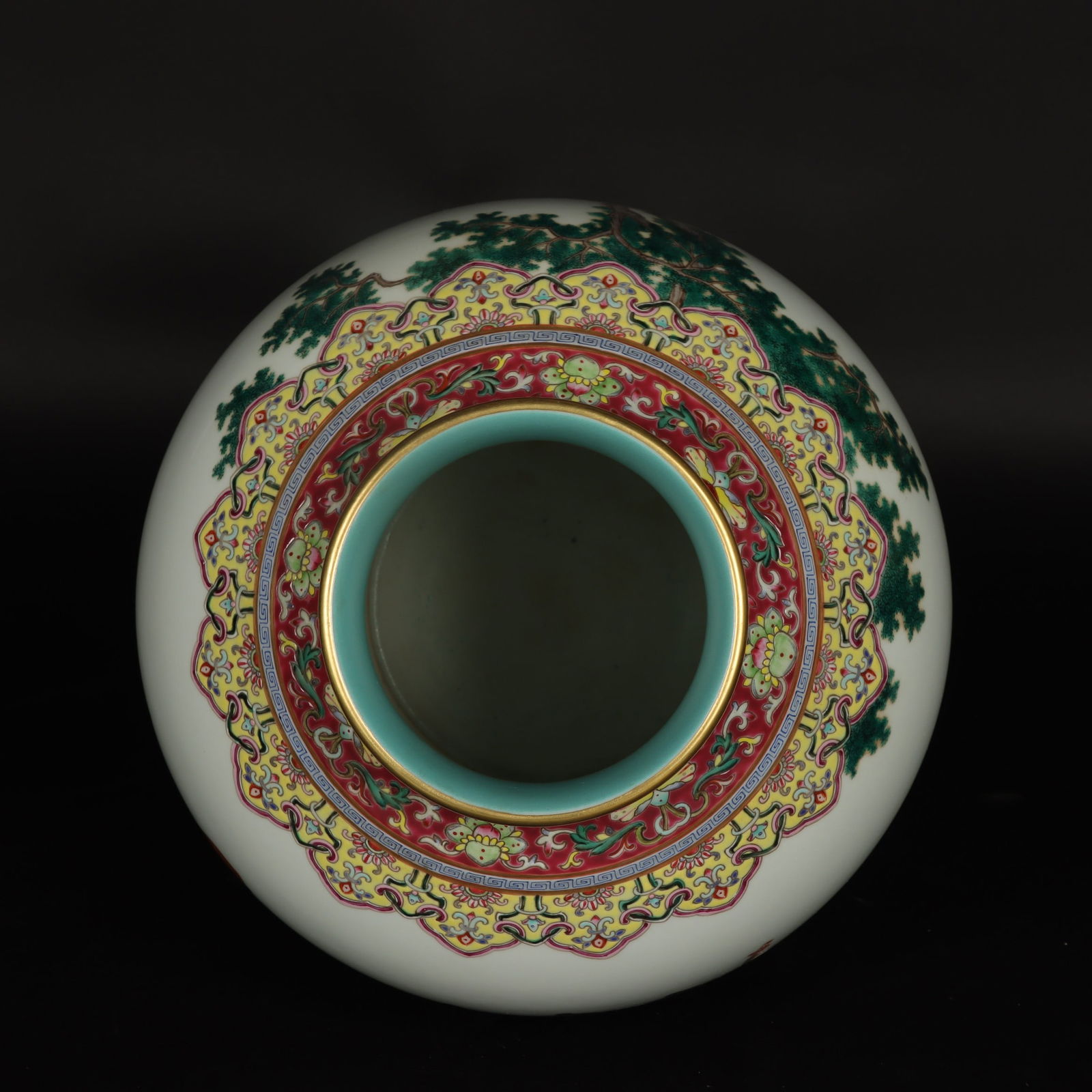 A Rare Ruby Red Glazed Figure and Story Pattern Jar - 8