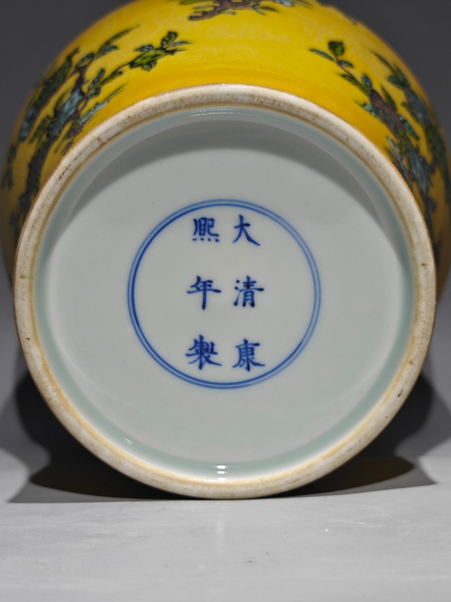 A Rare Biscuit Flower Pattern Vase - 9