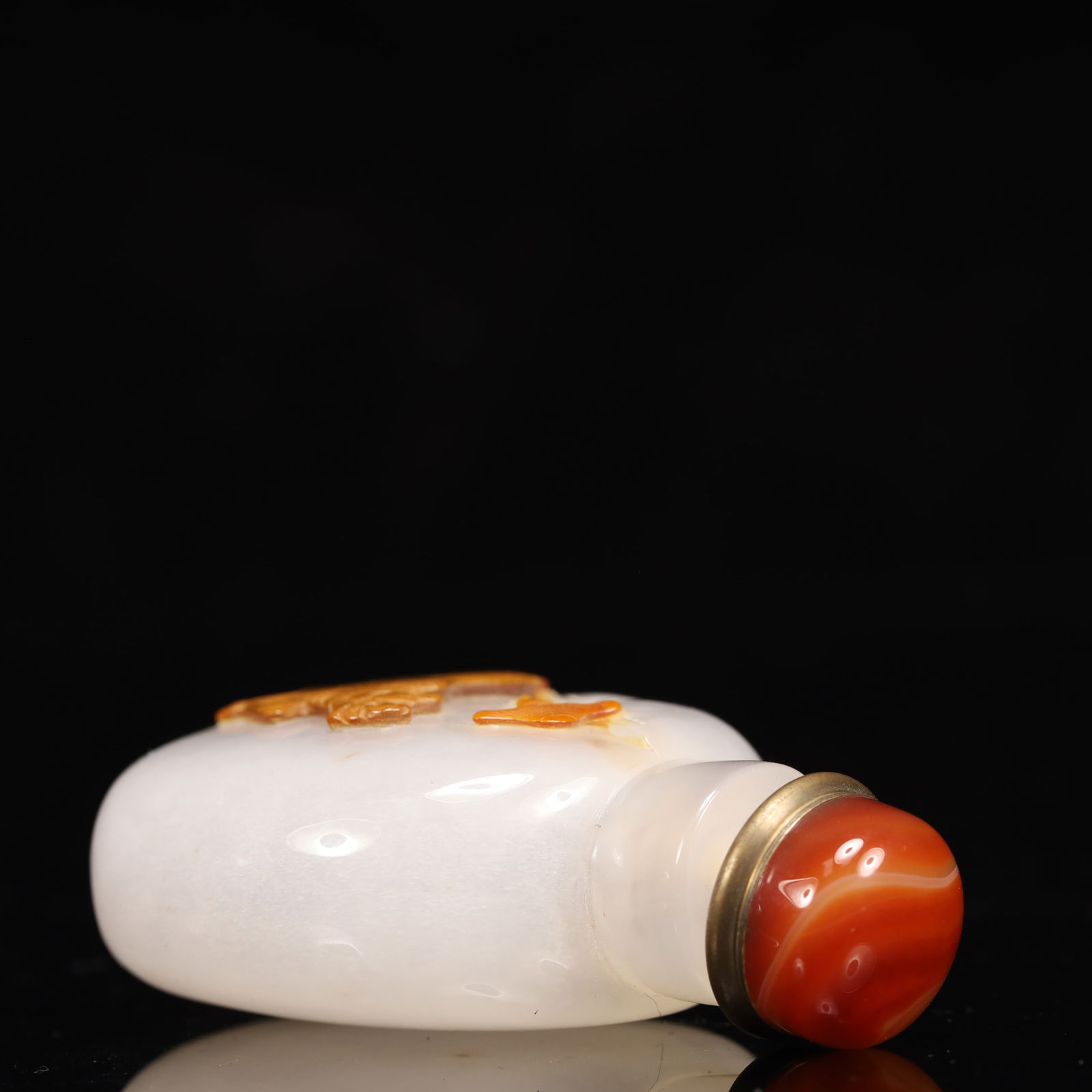 An Exquisite Agate Buffalo Pattern Snuff Bottle - 7