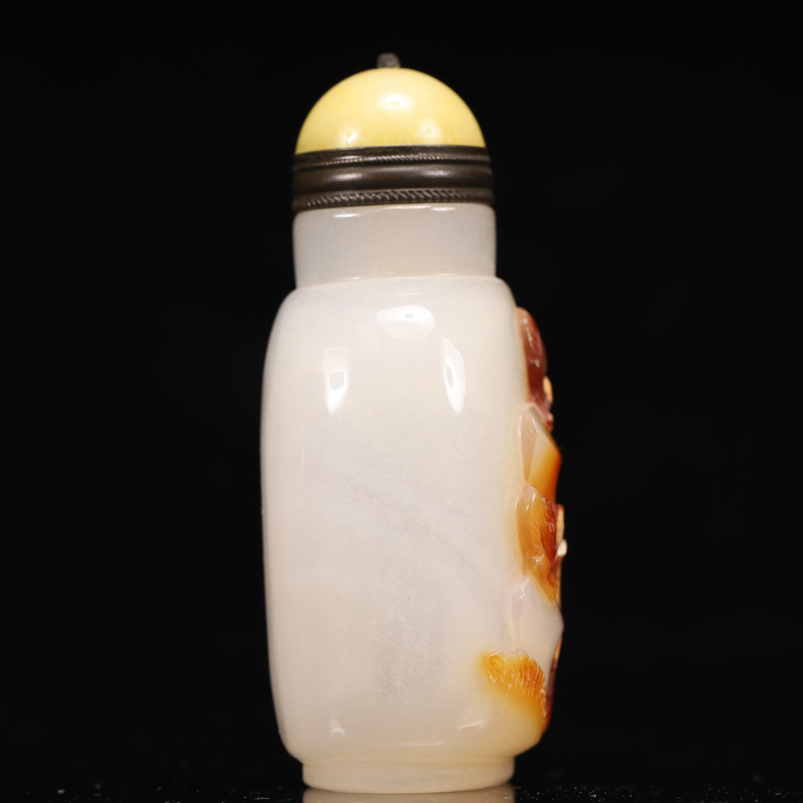An Exquisite Agate Flower and Fruit Pattern Snuff Bottle - 4
