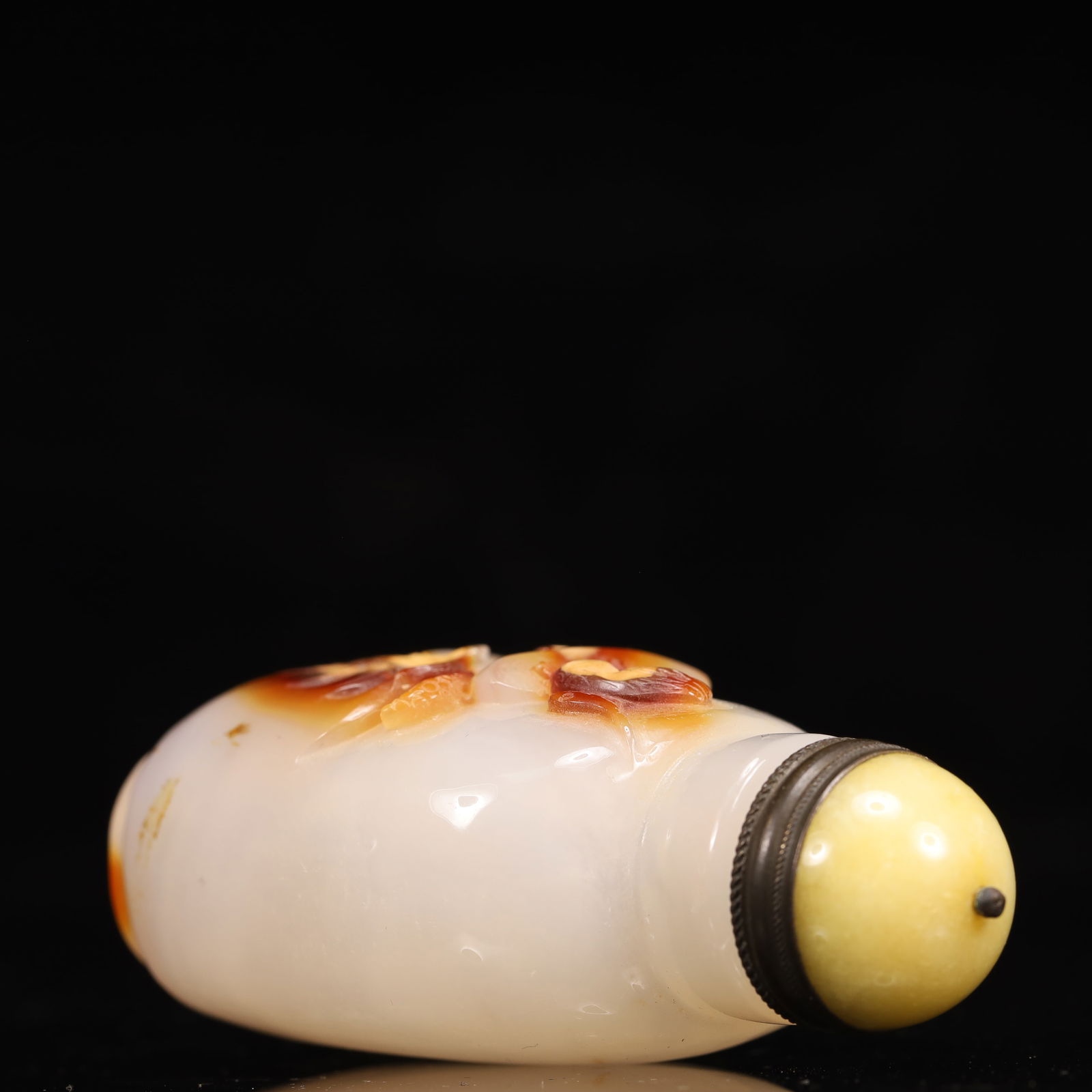 An Exquisite Agate Flower and Fruit Pattern Snuff Bottle - 7