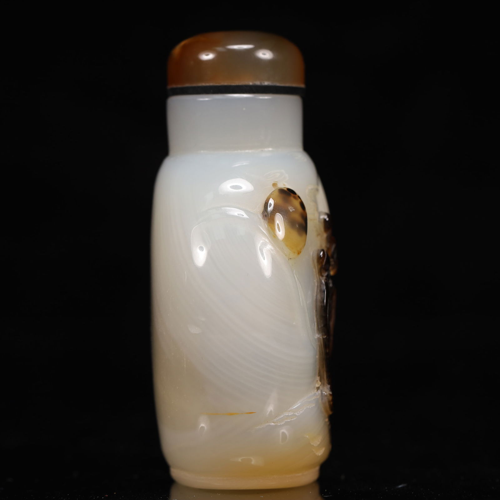 An Exquisite Agate Figure Pattern Snuff Bottle - 4