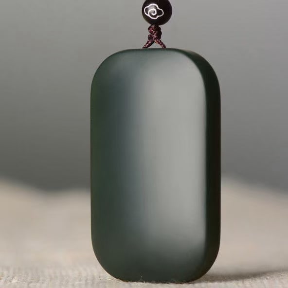 An Exquisite Cyan jade Pendant: An Exquisite Cyan jade Pendant 青玉挂件