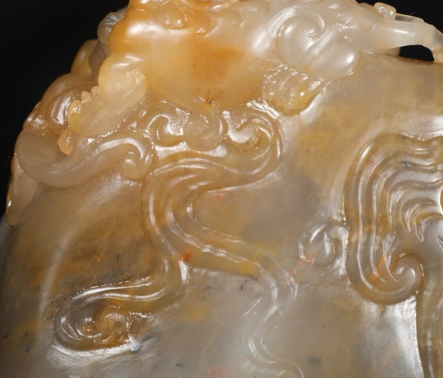 A Exquisite Shoushan Stone Dragon Pattern Ornament - 6