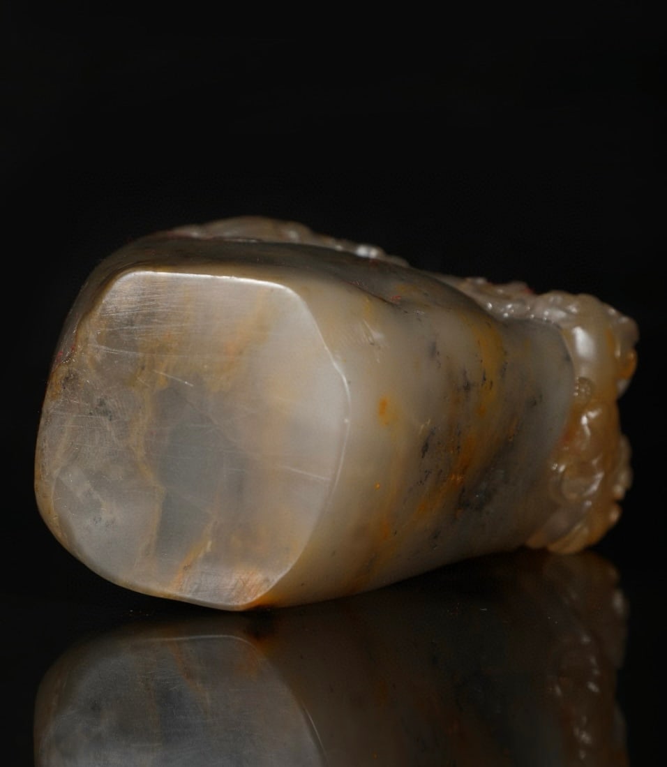 A Exquisite Shoushan Stone Dragon Pattern Ornament - 9