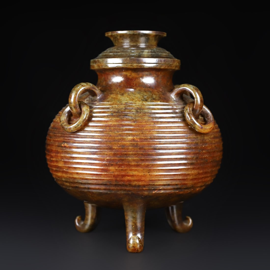 A Exquisite Hotan Jade Censer: A Exquisite Hotan Jade Censer ,Han Dynasty, China,Size:6.1inx3.5inx7in,Weight:555g 和田玉炉,中国汉代