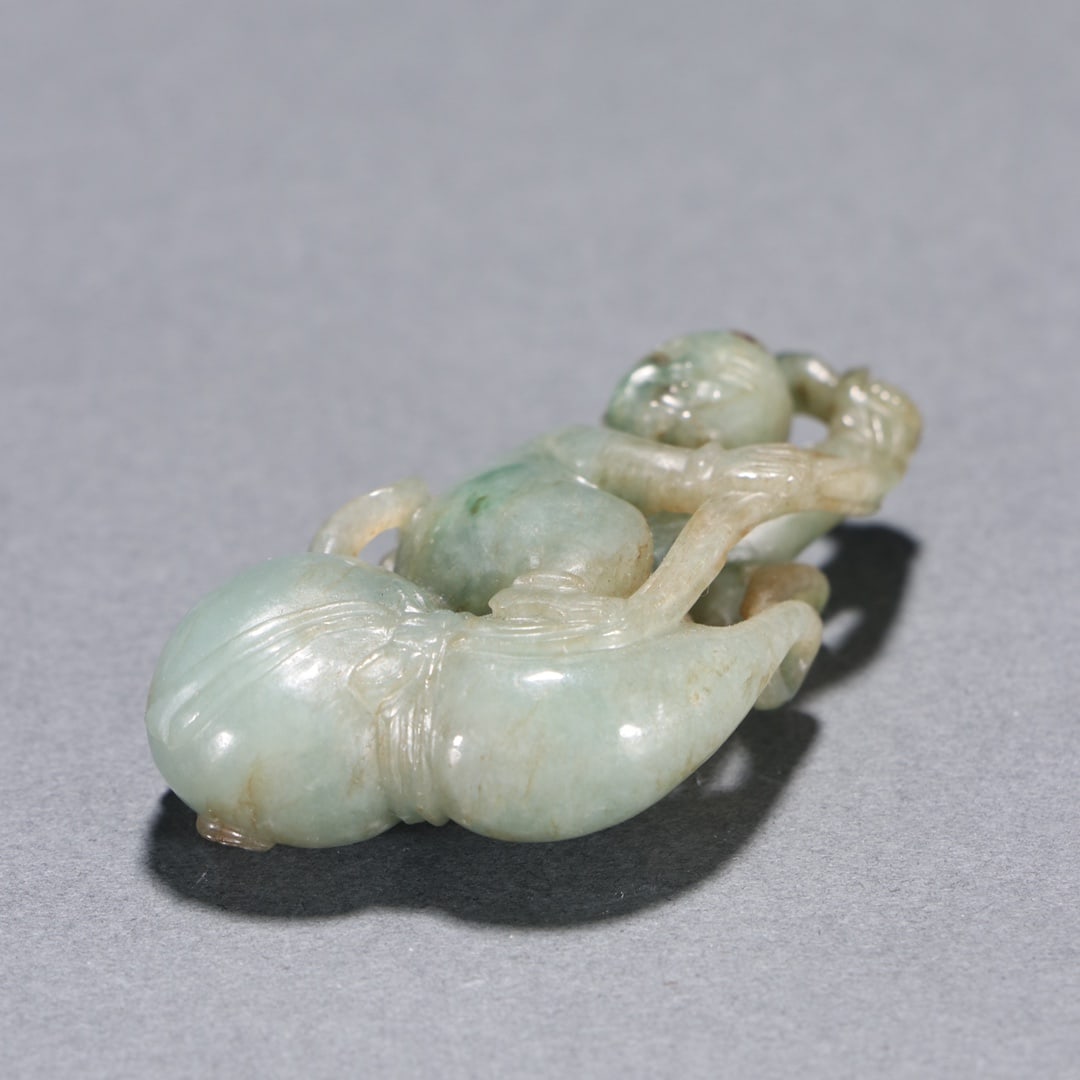 A Exquisite Jadeite Figures Ornament - 9