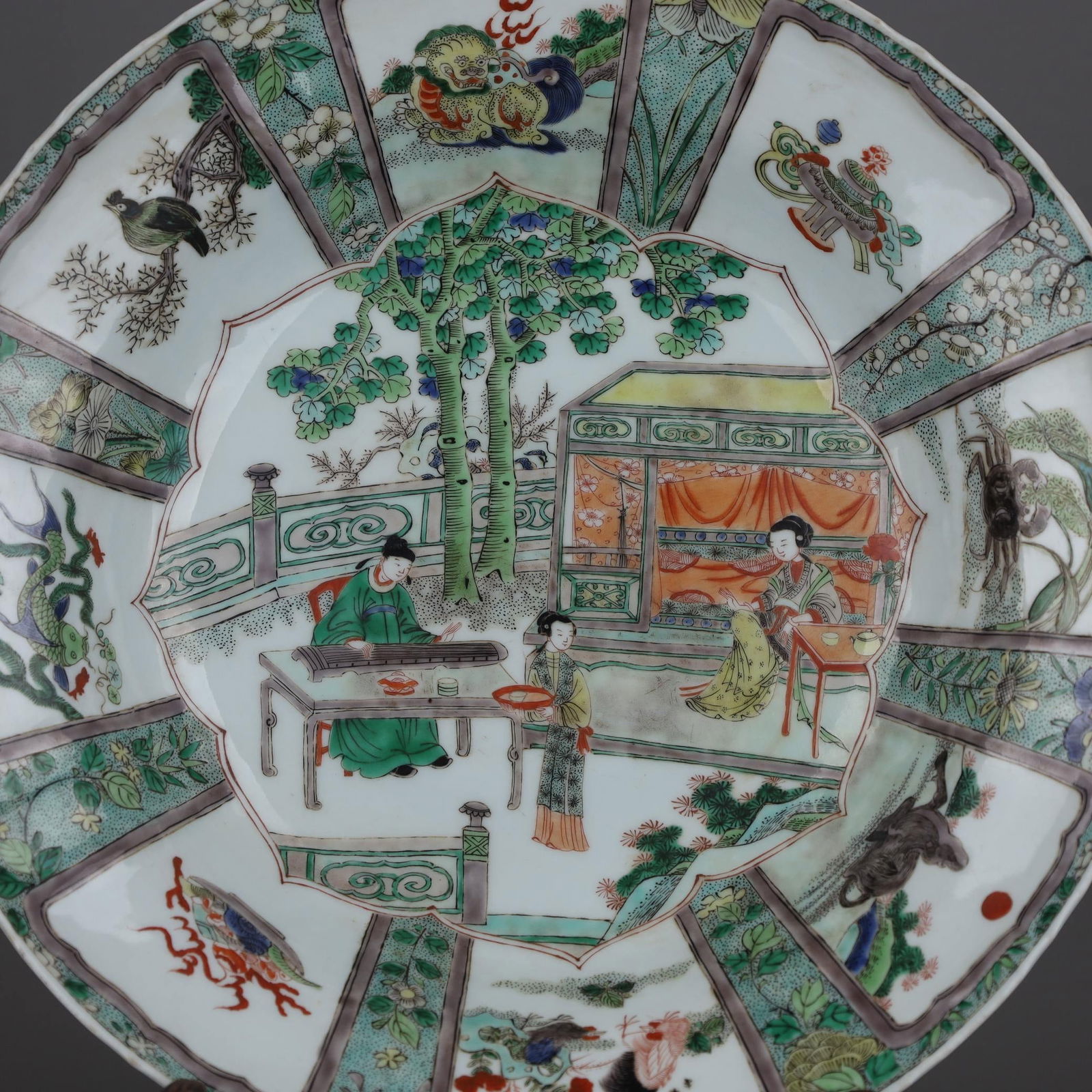 A Exquisite Wucai Figures Pattern Plate - 2