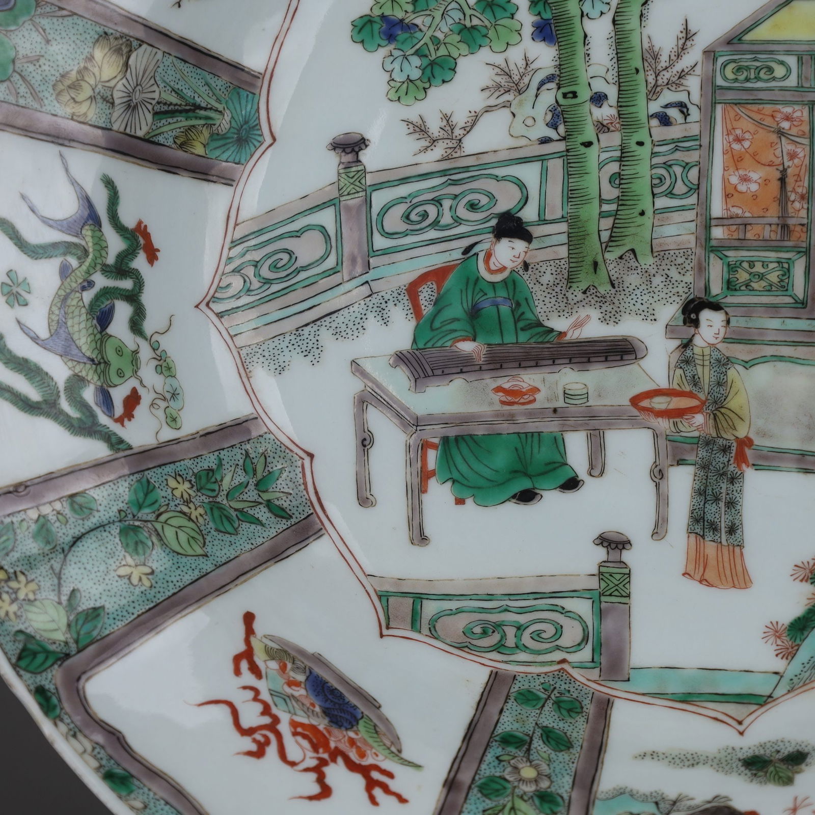 A Exquisite Wucai Figures Pattern Plate - 4