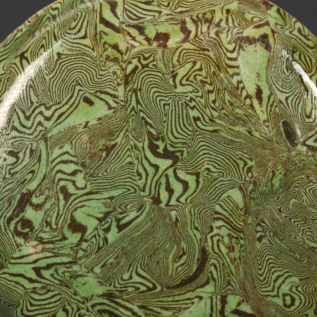 A Exquisite Green Glazed Box - 6