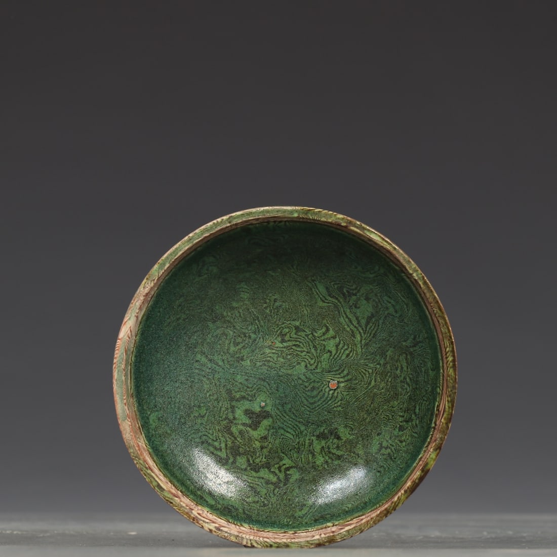 A Exquisite Green Glazed Box - 7