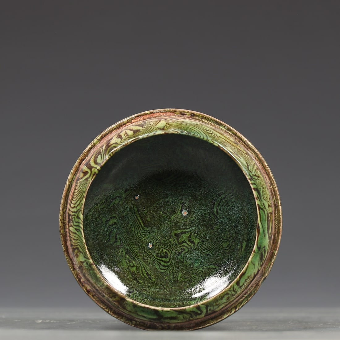 A Exquisite Green Glazed Box - 8