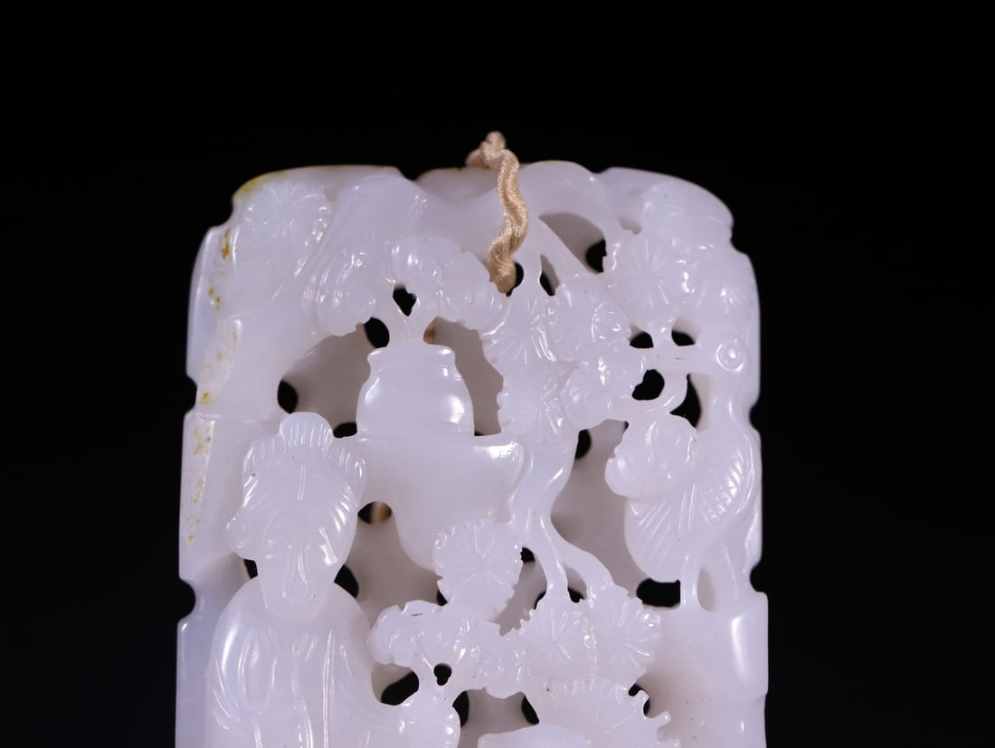 A Exquisite Hotan Jade Figures Ornament - 3