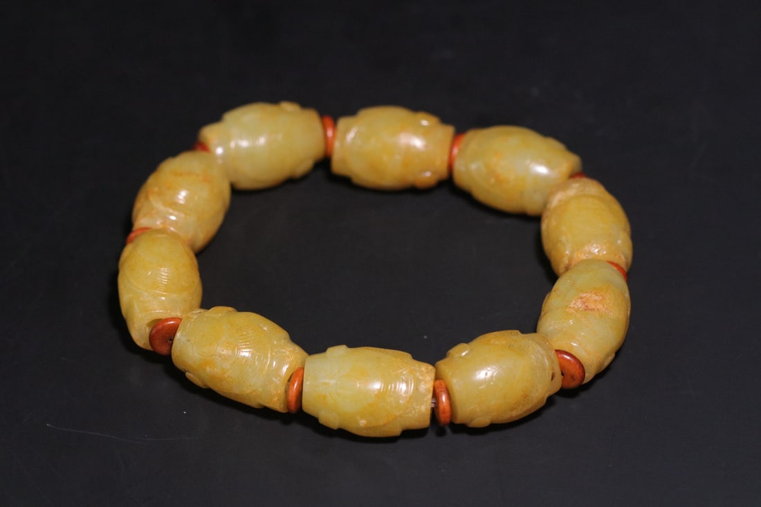 A Exquisite Gaogu Jade Bracelets - 3