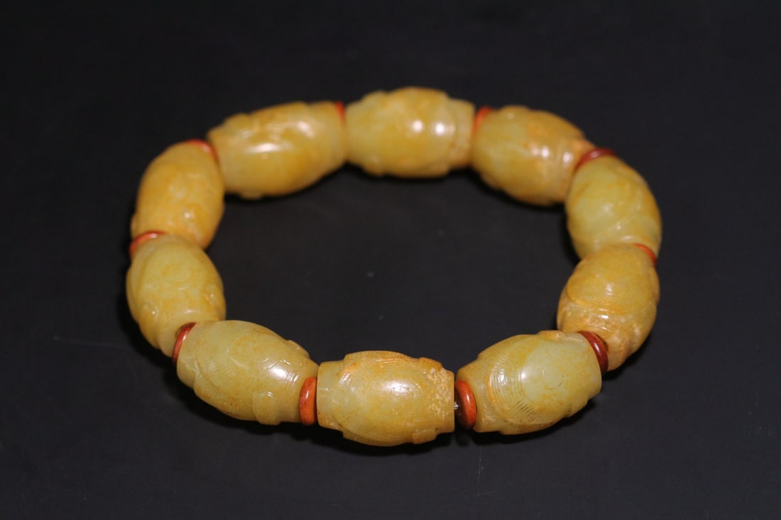 A Exquisite Gaogu Jade Bracelets - 4