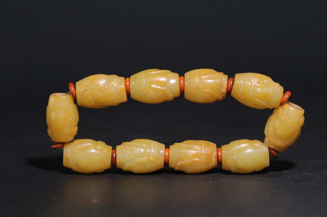 A Exquisite Gaogu Jade Bracelets - 5
