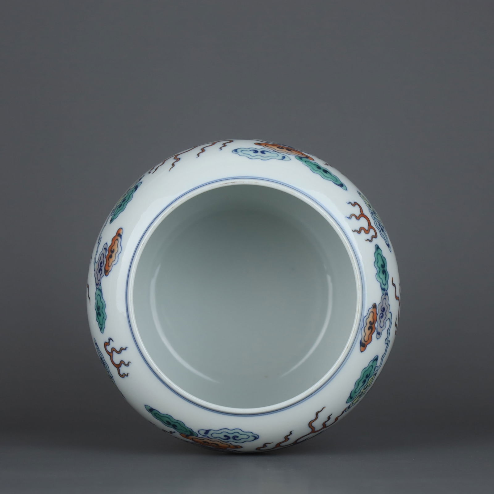 A Exquisite Doucai Dragon Pattern Brush Washer - 4