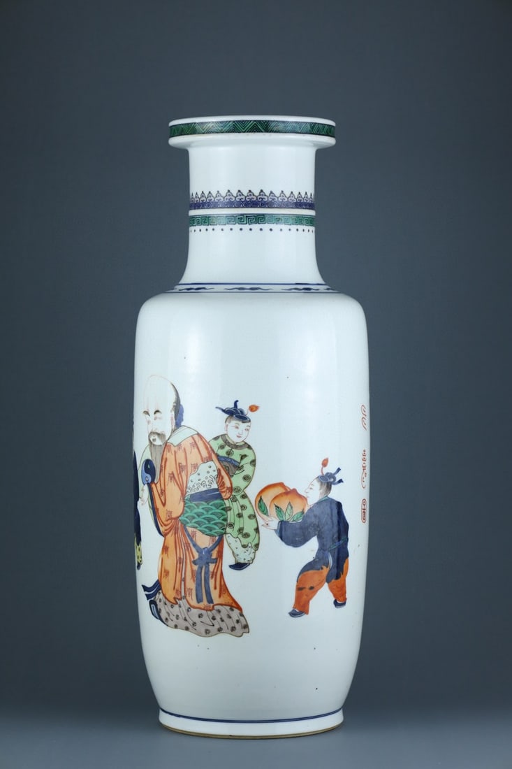 A Exquisite Doucai Figures Pattern Vase - 2