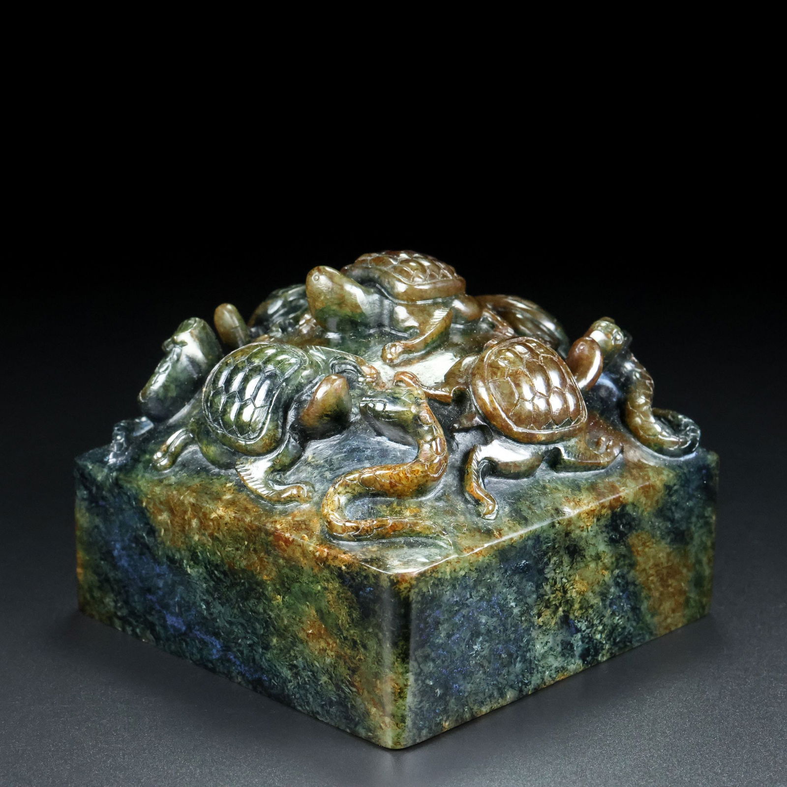 A Exquisite Hotan Jade Dragon Seal - 3