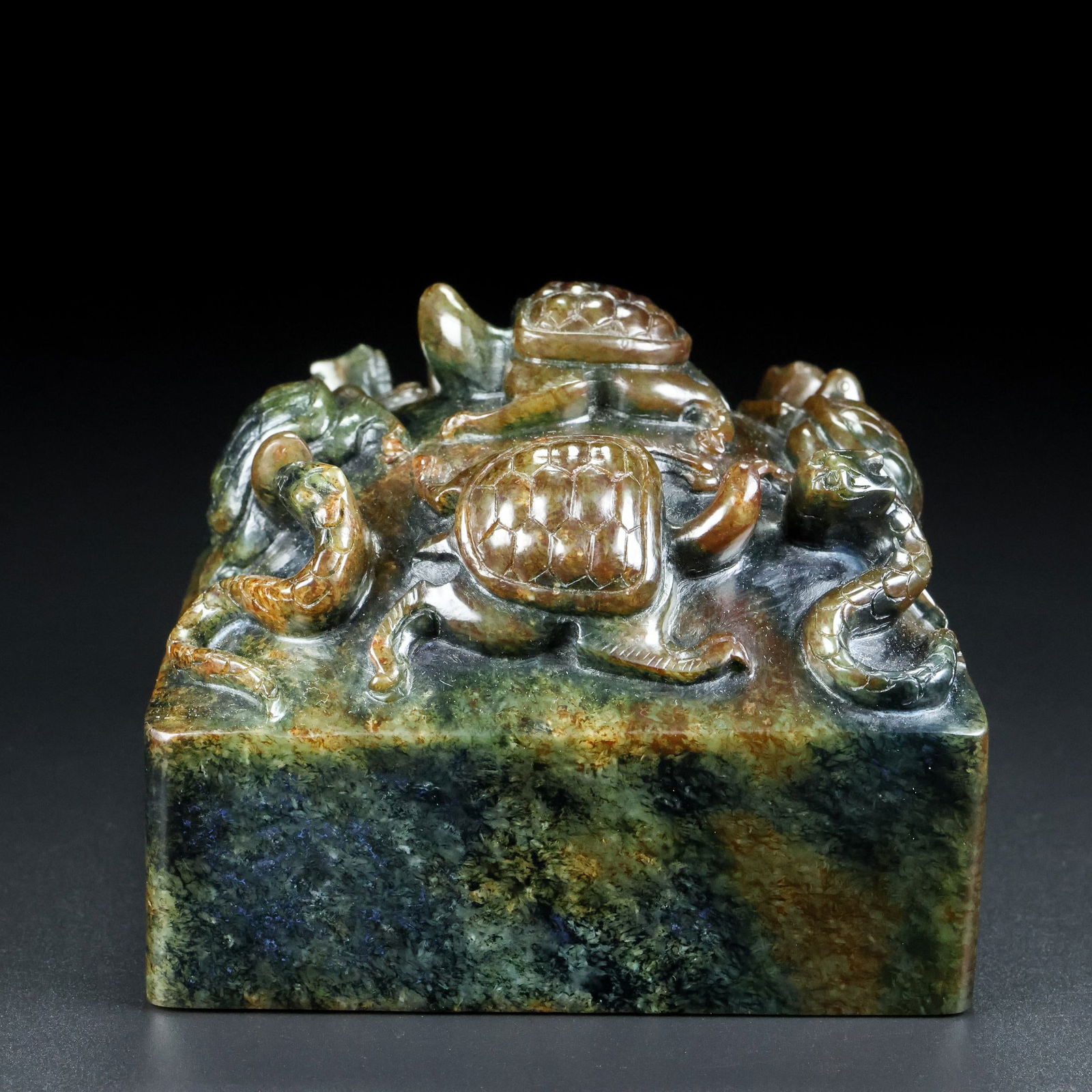 A Exquisite Hotan Jade Dragon Seal - 5