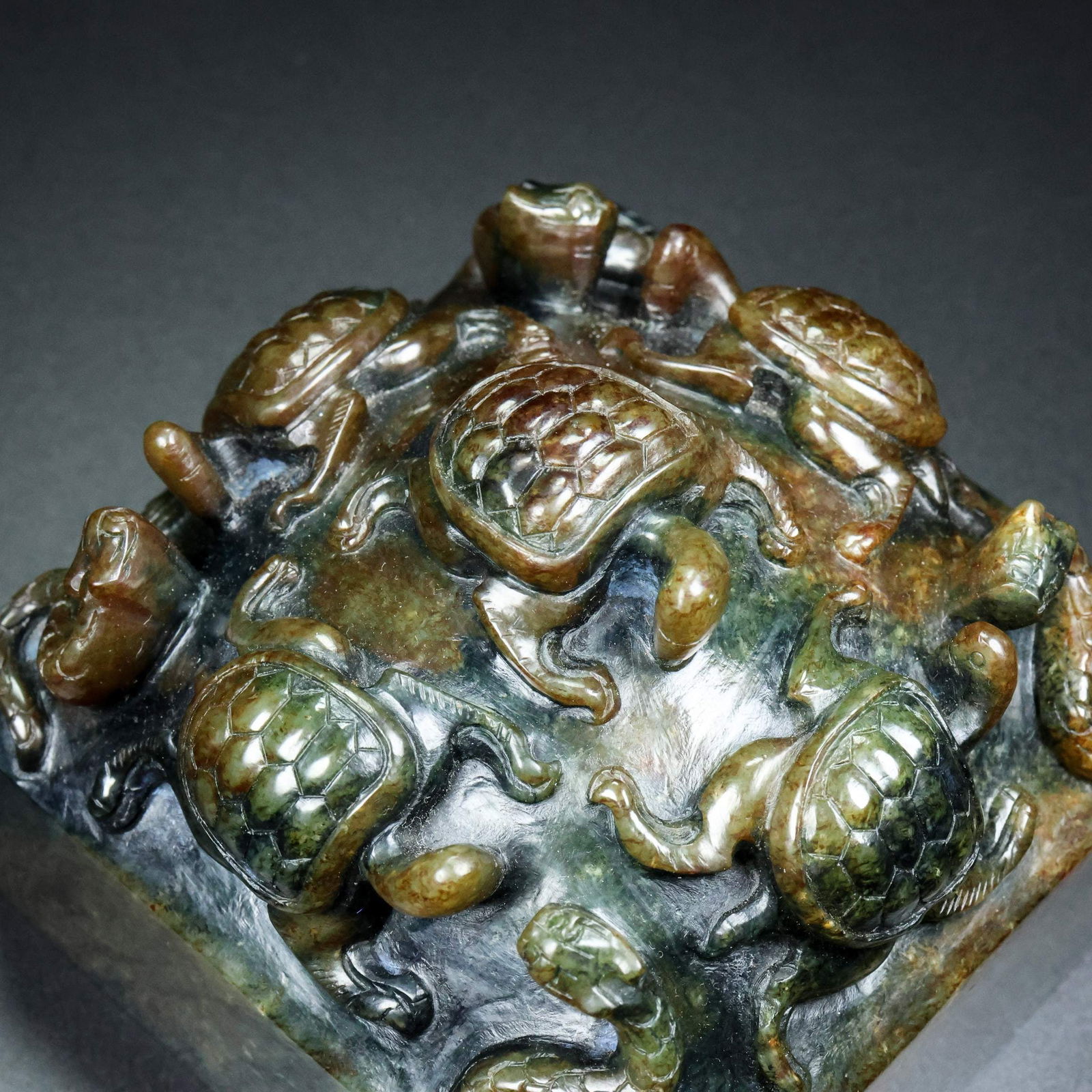 A Exquisite Hotan Jade Dragon Seal - 6
