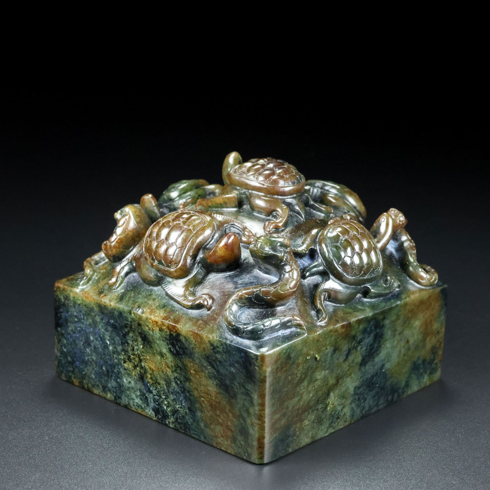 A Exquisite Hotan Jade Dragon Seal - 8