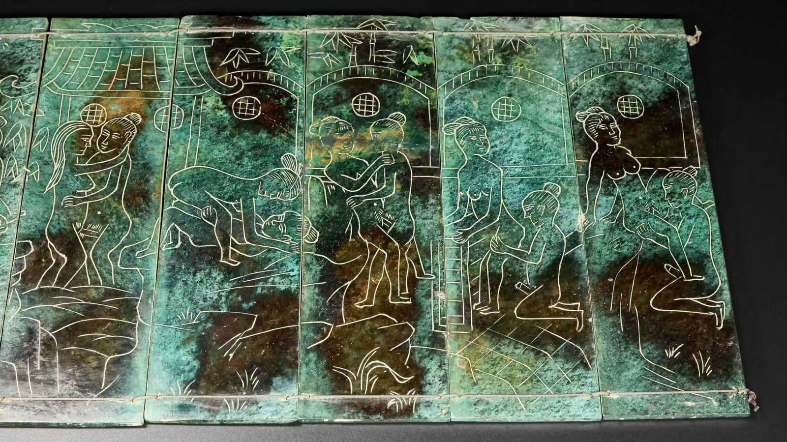 A Exquisite Hotan Jade Book - 5