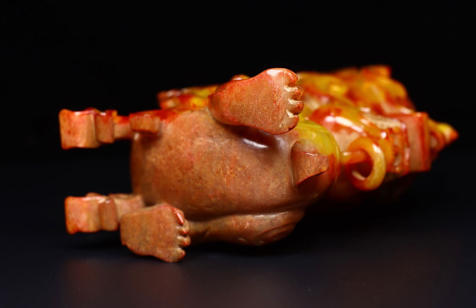 A Exquisite Hotan Jade Dragon Cup - 9