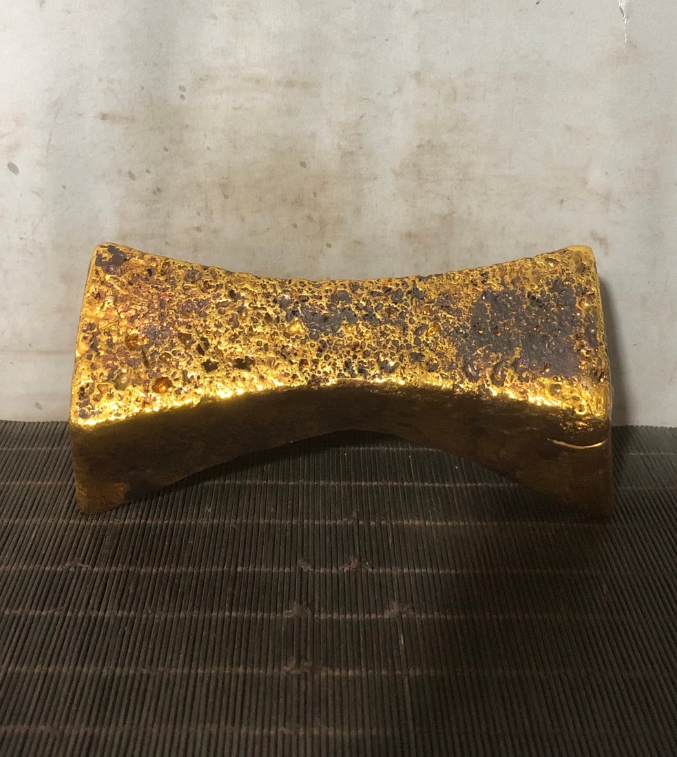 A Exquisite Gilt Bronze Gold Sycee - 8