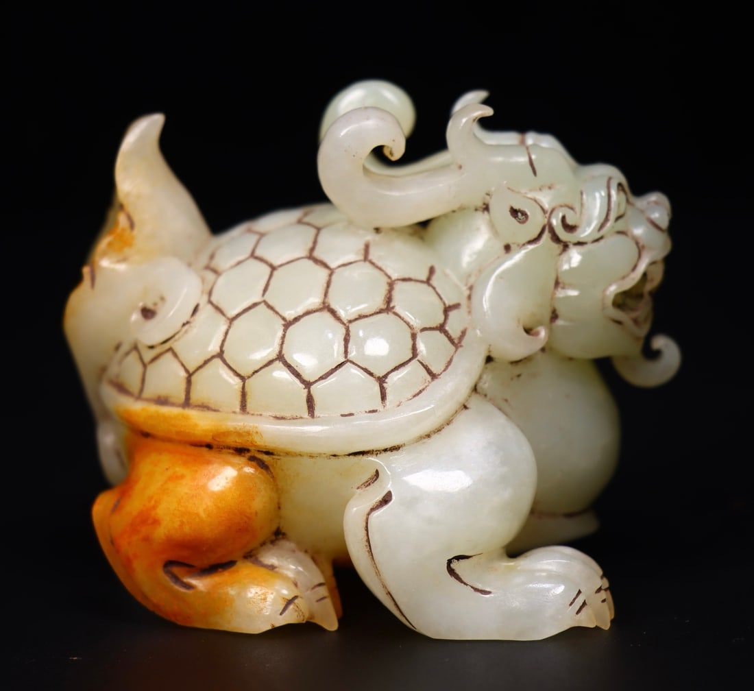 A Exquisite Hotan Jade tortoise Ornament - 6