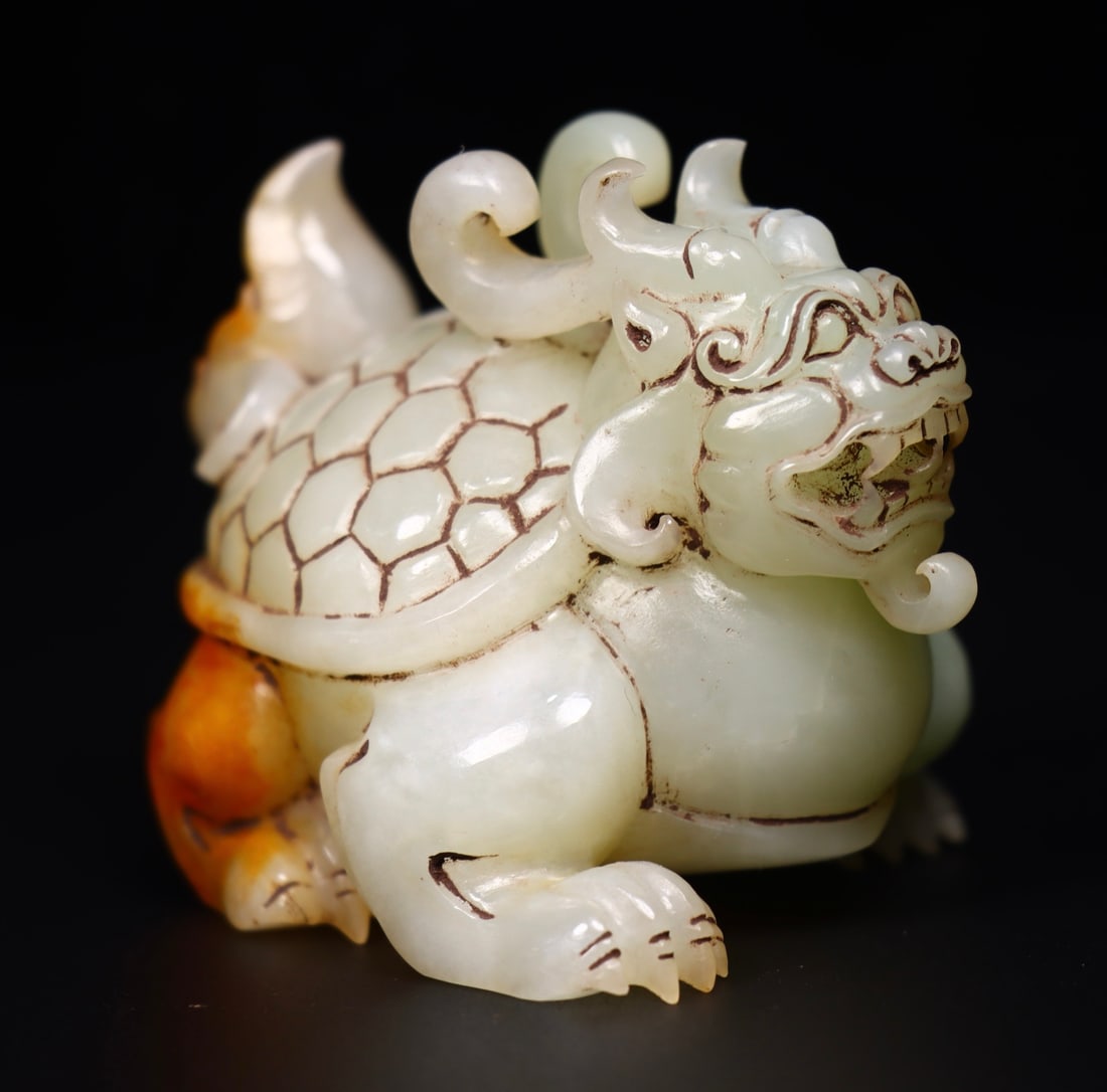 A Exquisite Hotan Jade tortoise Ornament - 7