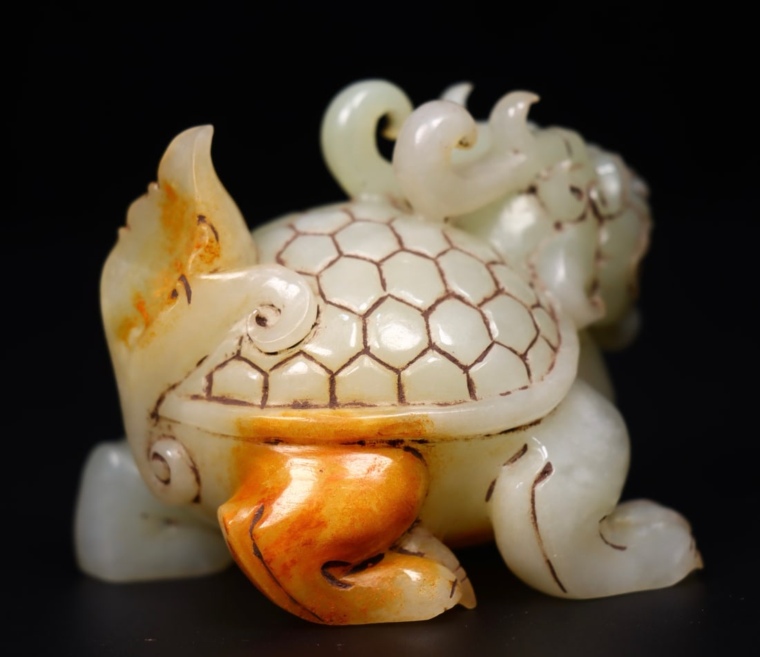 A Exquisite Hotan Jade tortoise Ornament - 8