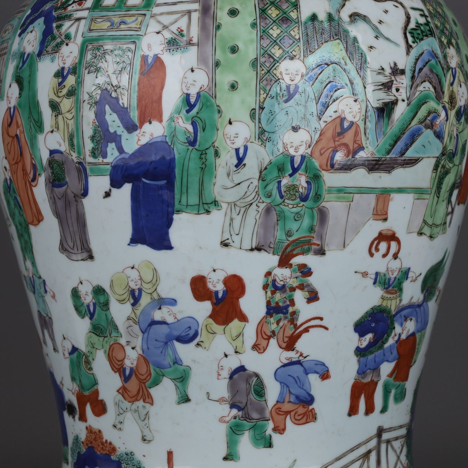 A Exquisite Doucai Figures Pattern Jar - 6