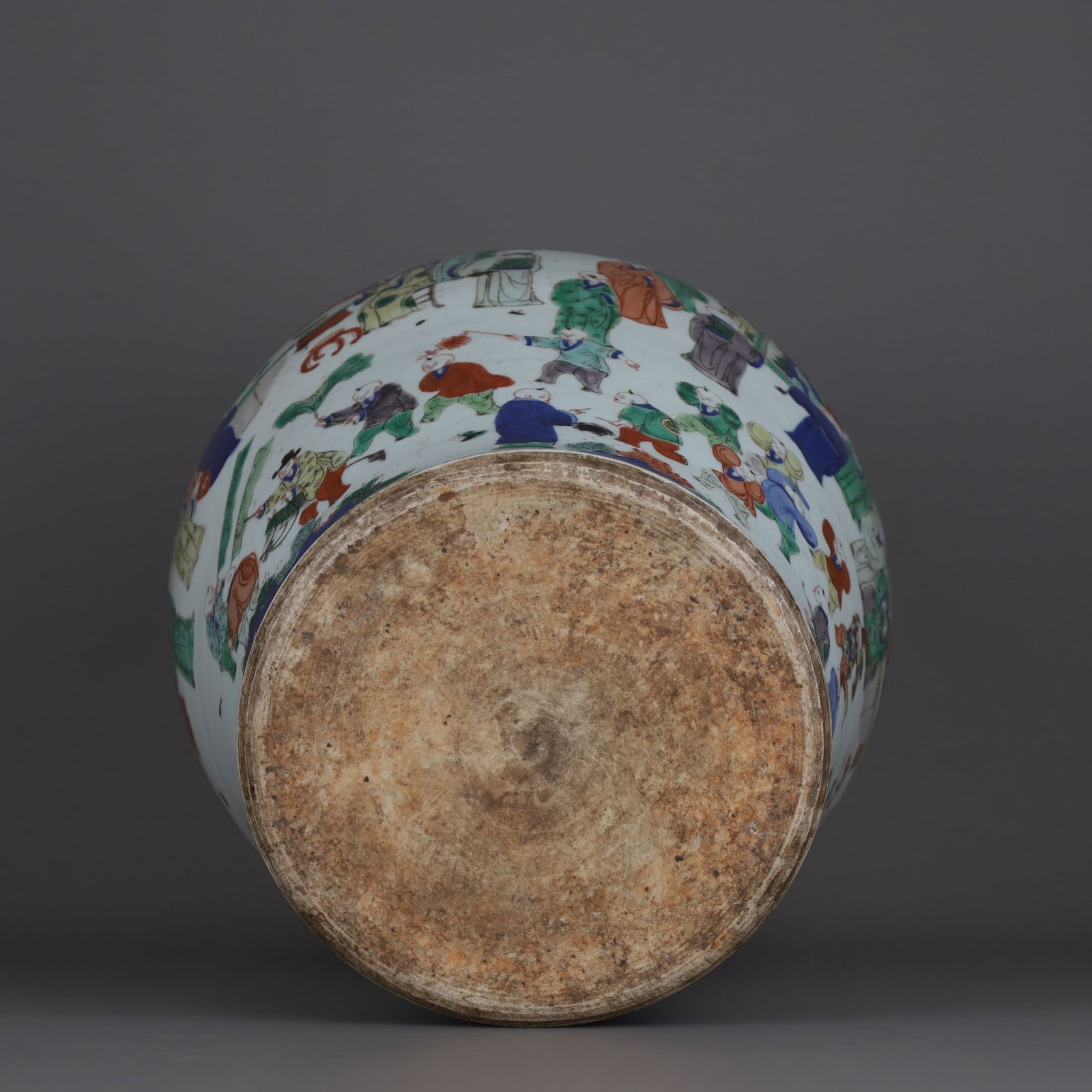 A Exquisite Doucai Figures Pattern Jar - 9