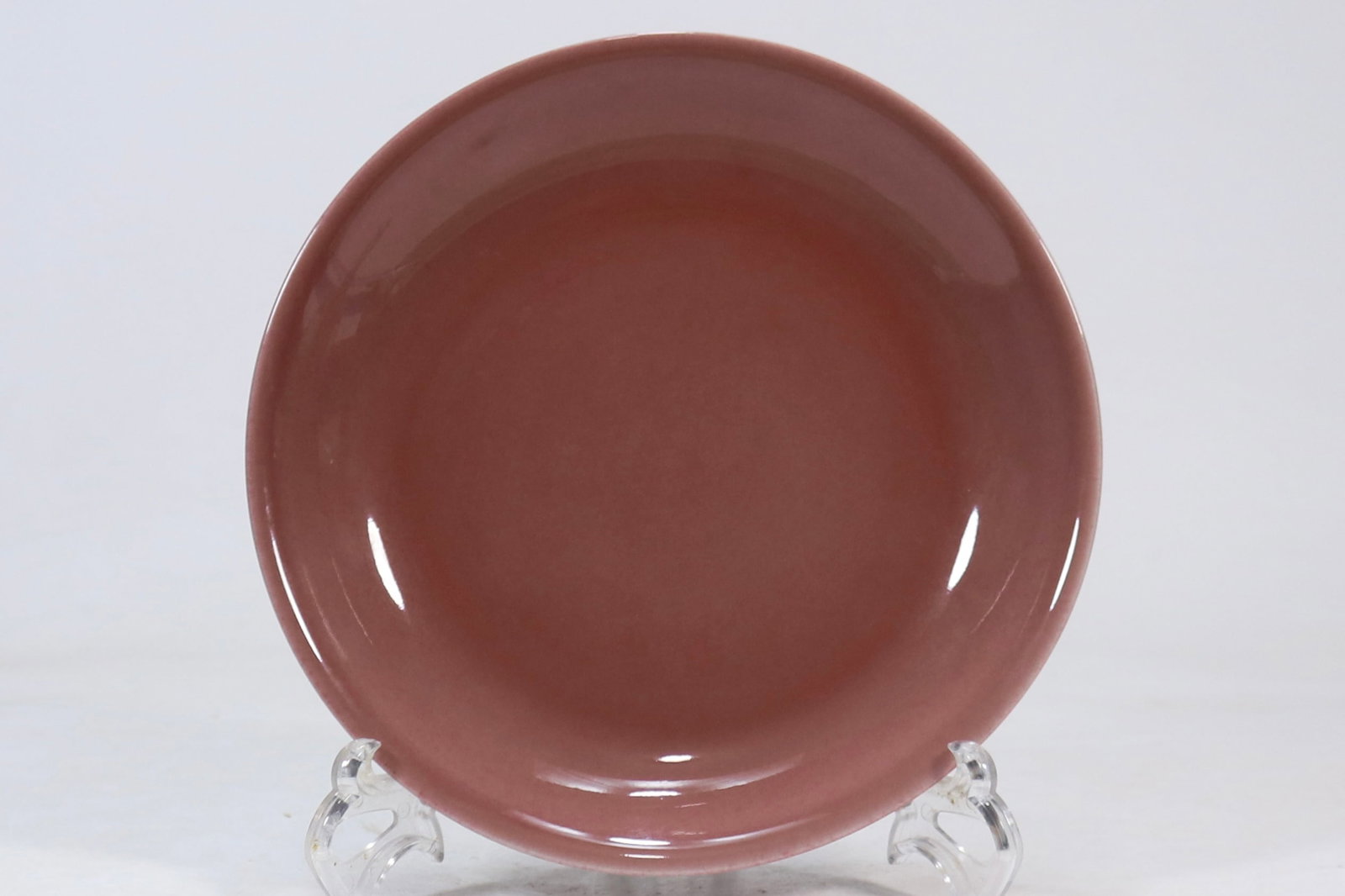 A Exquisite PeachBloom-Glazed Plate (1 of 9)