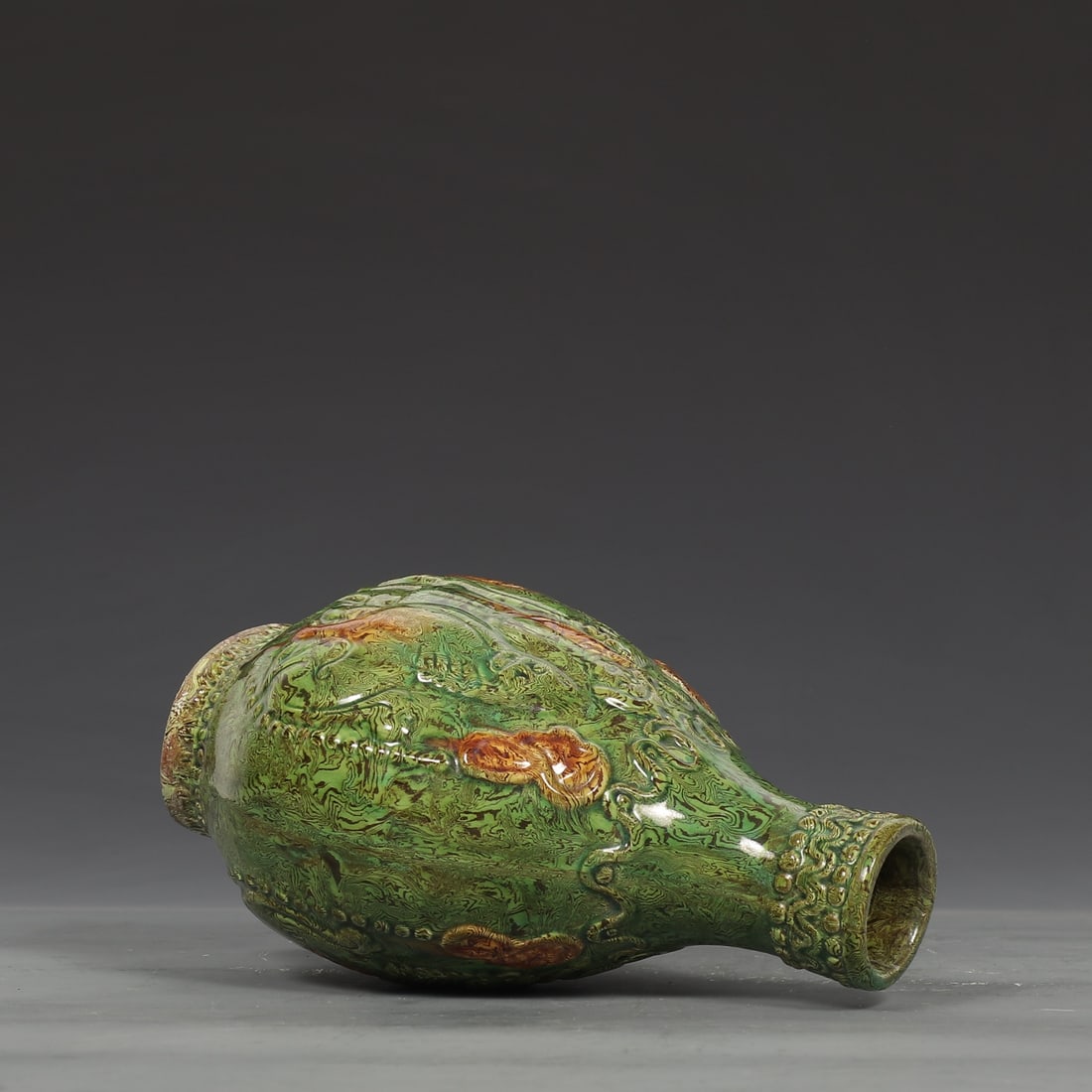 A Exquisite Green Glazed Figure Pattern Ewer - 7