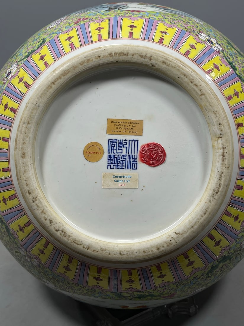 Enamel Figures Pattern Vase - 8