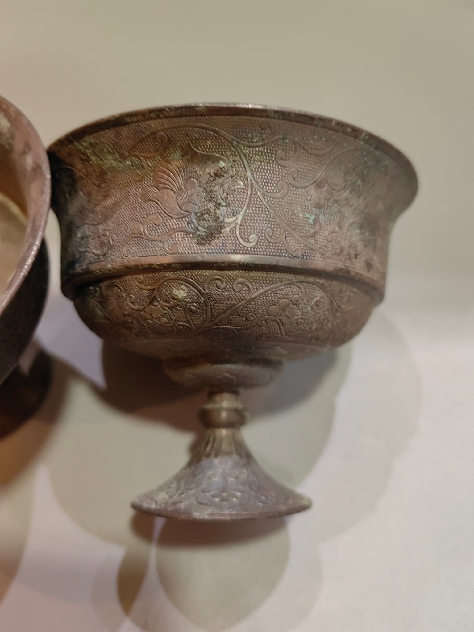 A Exquisite Silver Flower and Bird Pattern Cup - 2