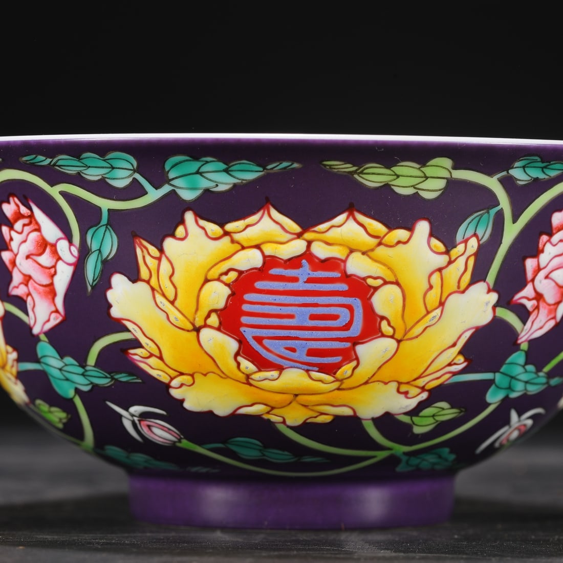 A Exquisite Enamel Flower Pattern Bowl - 3