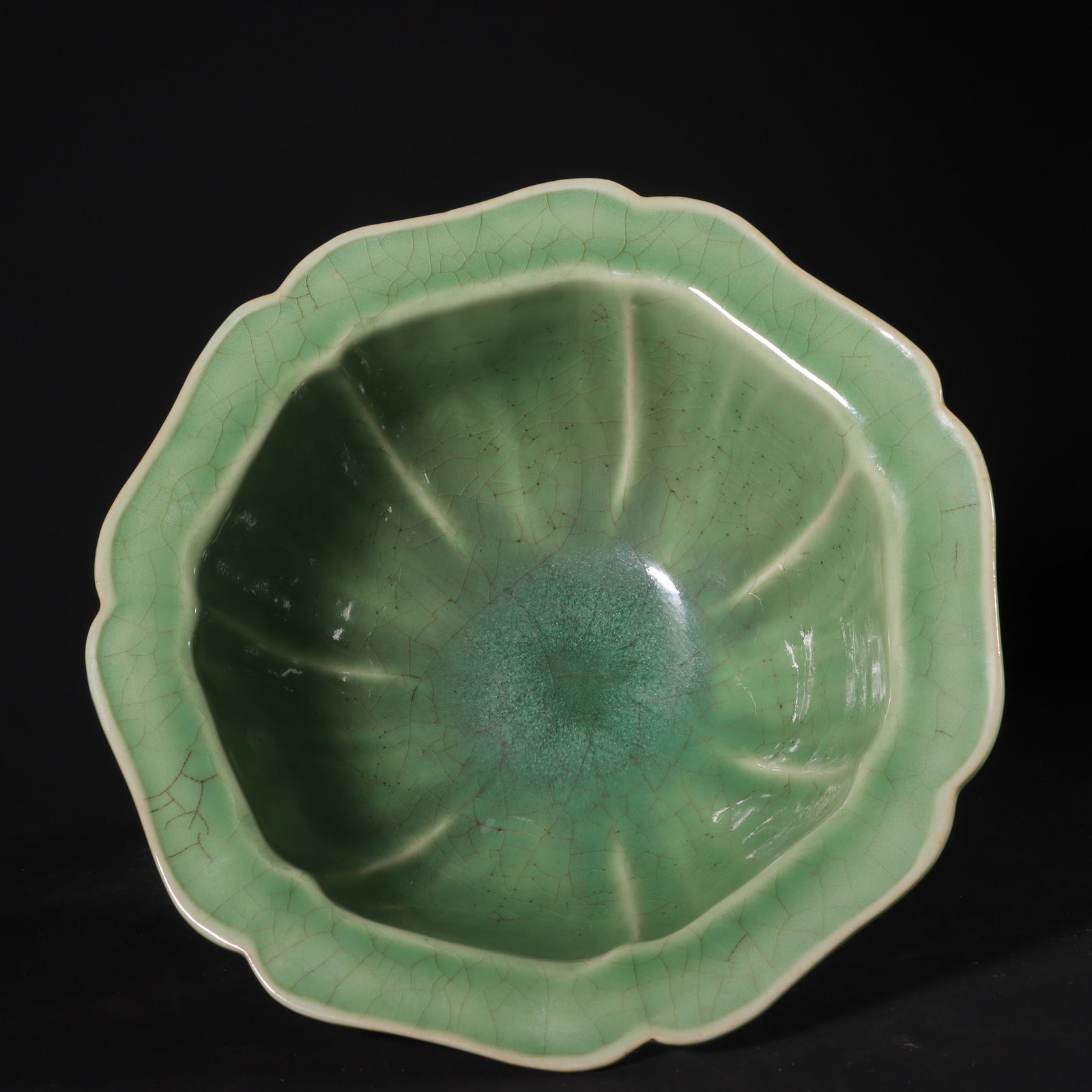 A Exquisite Celadon Glzed Flowerpot - 8