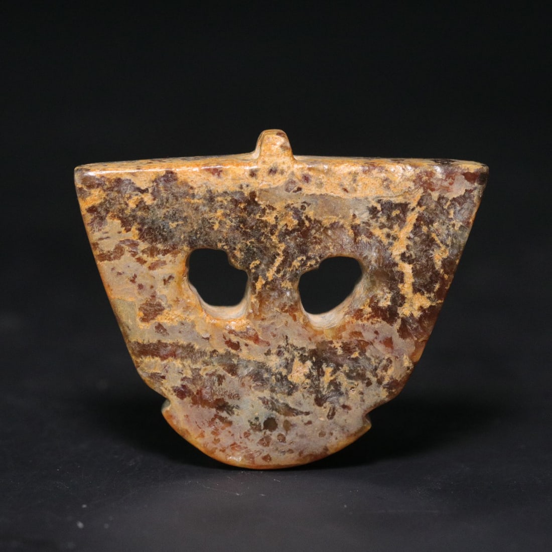 A Exquisite Gaogu Jade Beast-Face Pattern Plaque - 2