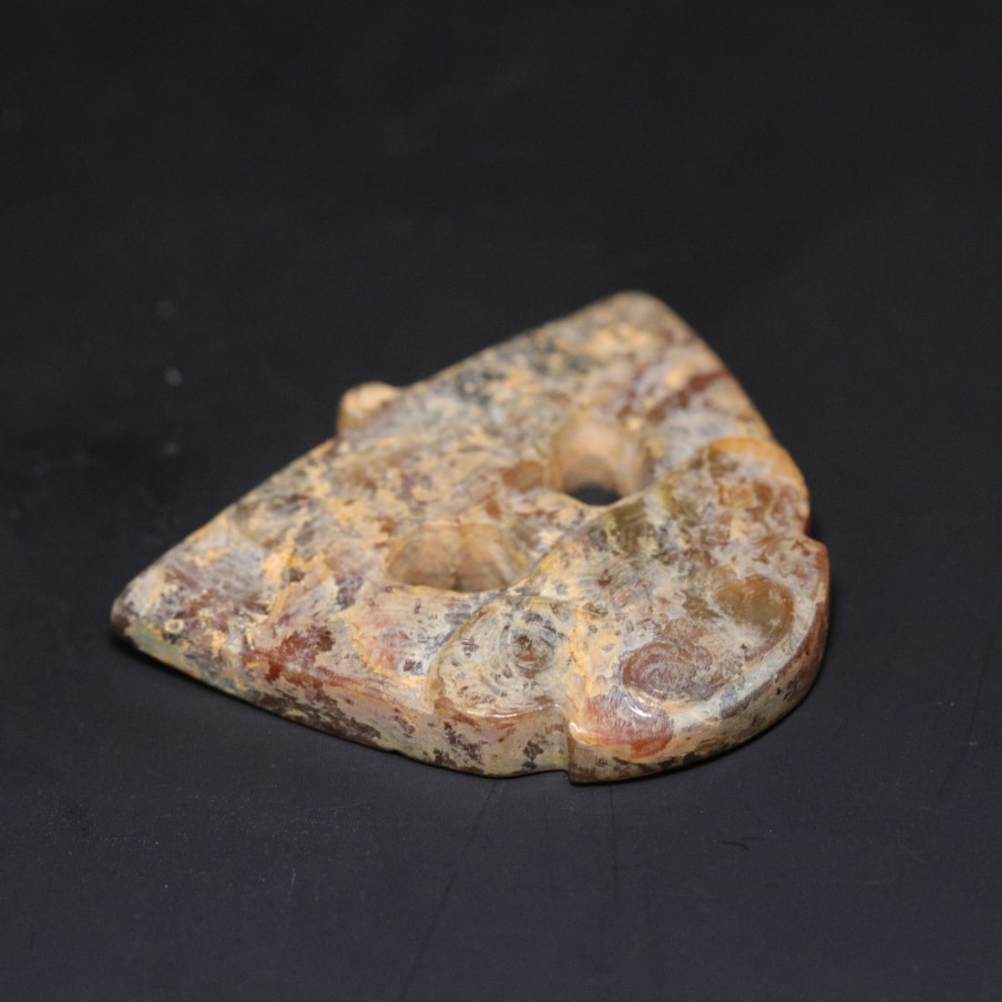 A Exquisite Gaogu Jade Beast-Face Pattern Plaque - 3