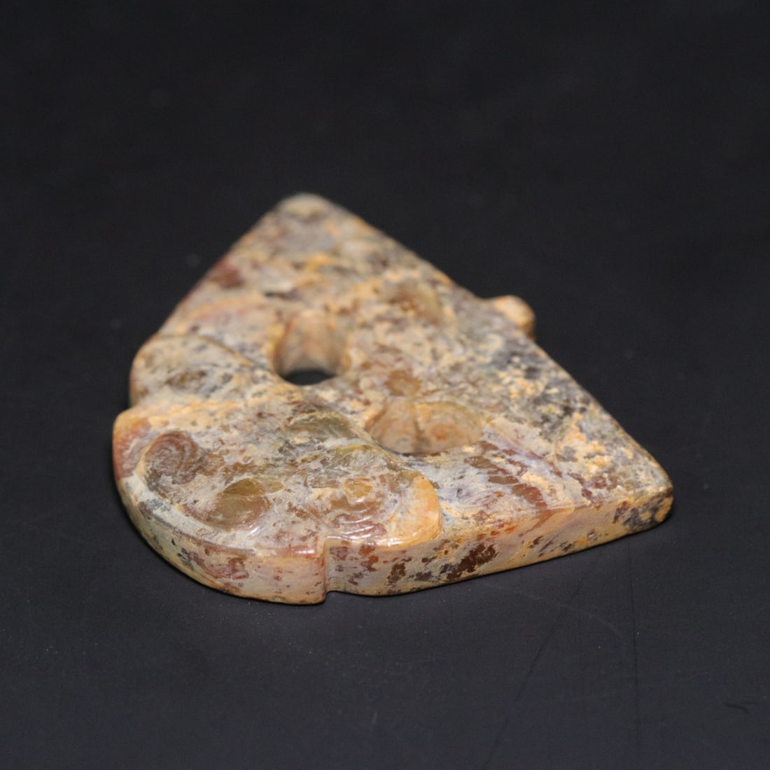 A Exquisite Gaogu Jade Beast-Face Pattern Plaque - 4