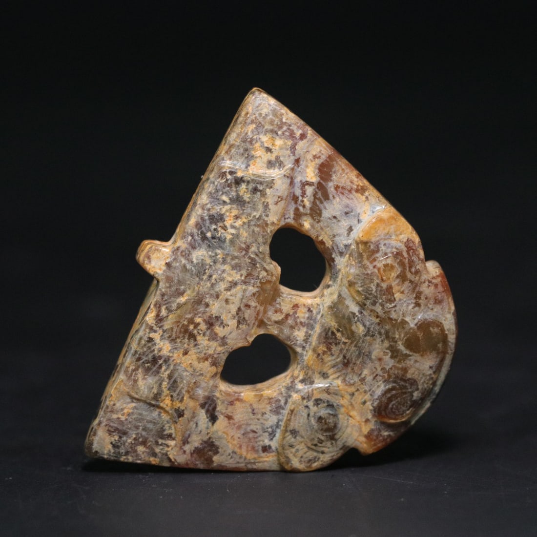 A Exquisite Gaogu Jade Beast-Face Pattern Plaque - 7