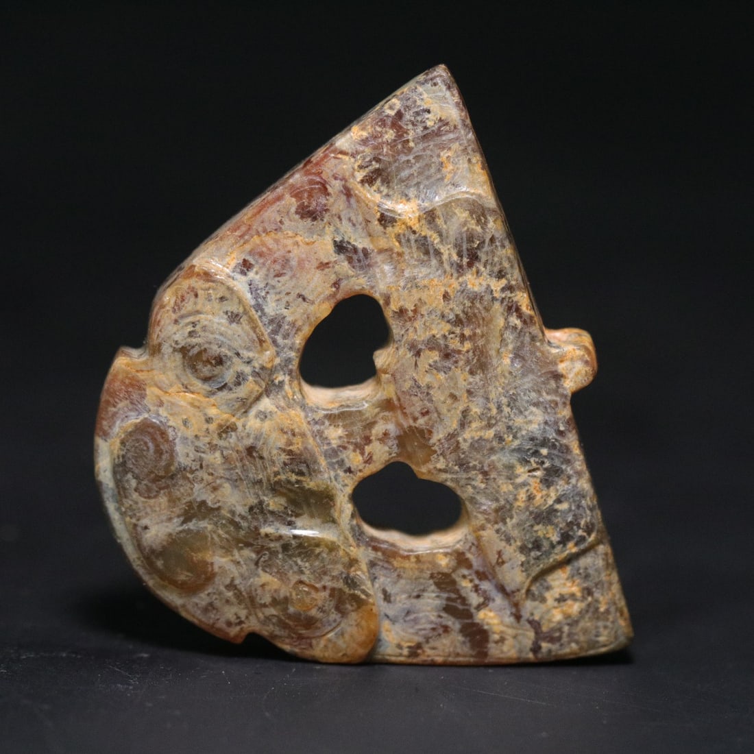 A Exquisite Gaogu Jade Beast-Face Pattern Plaque - 8